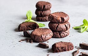Chocolate thin mint cookies