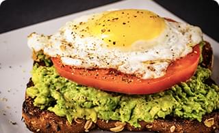 Tomato Avocado and Egg on Toast